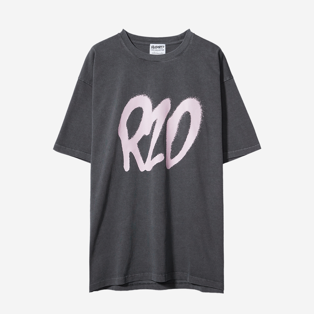 Spray Logo Print T-Shirts(PINK)