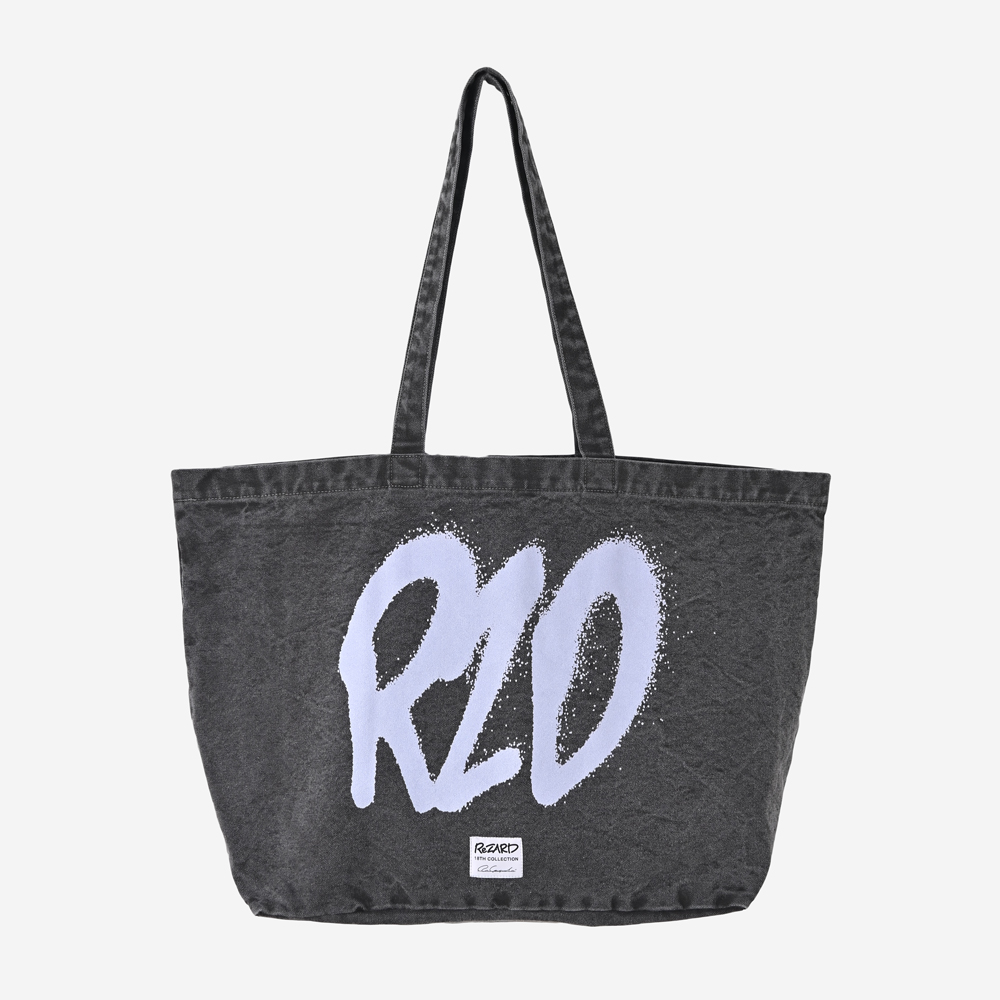 Spray Logo Tote Bag(BLUE)